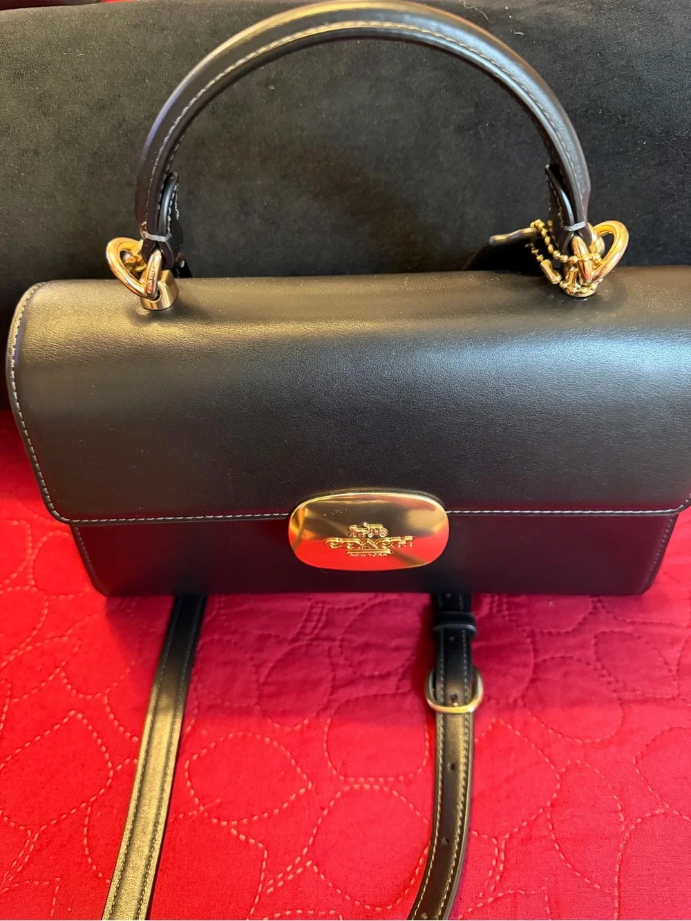Coach structured satchel